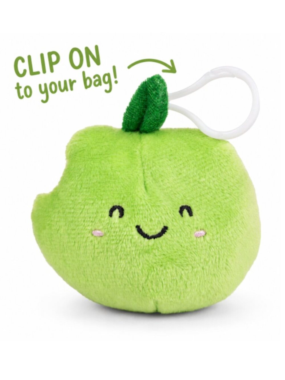 Little Living Nature Pear Plush Clip 3.5” | NWT | Bag Charm, Backpack Clip